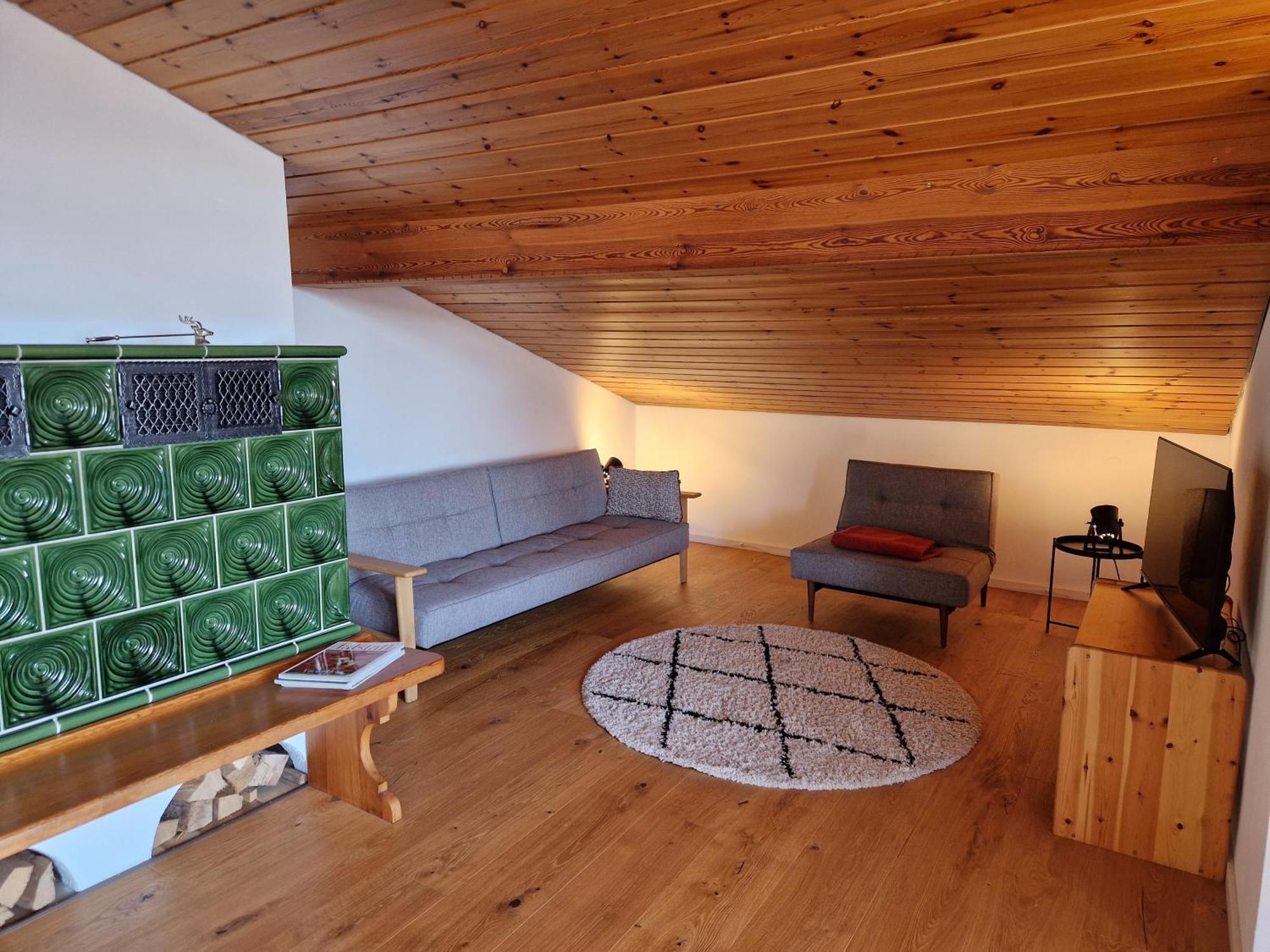 Appartamento Chalet Chiemgau 90 Qm 3 Zimmer Balkon Übersee Esterno foto